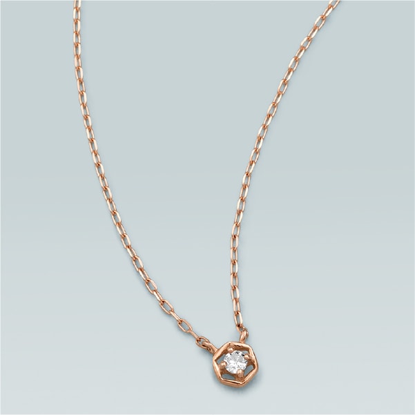 ピンクゴールドネックレスの商品画像