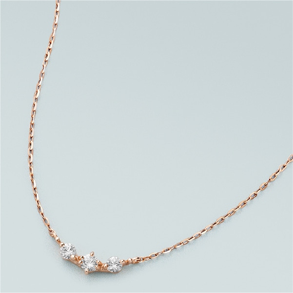 ピンクゴールドネックレスの商品画像