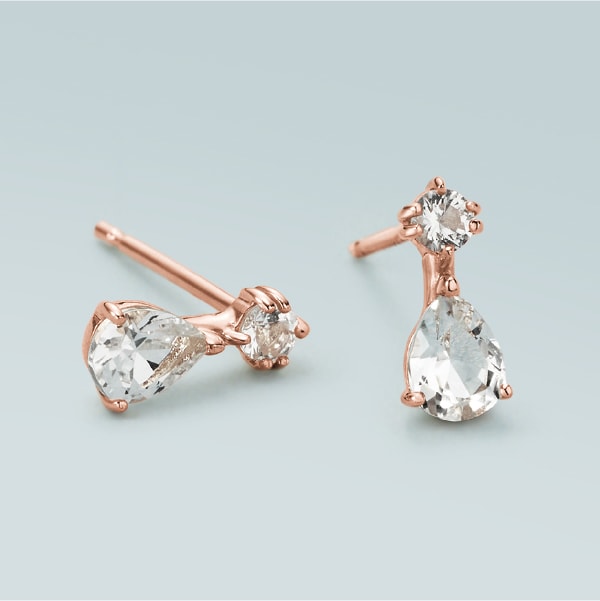 ピンクゴールドピアスの商品画像