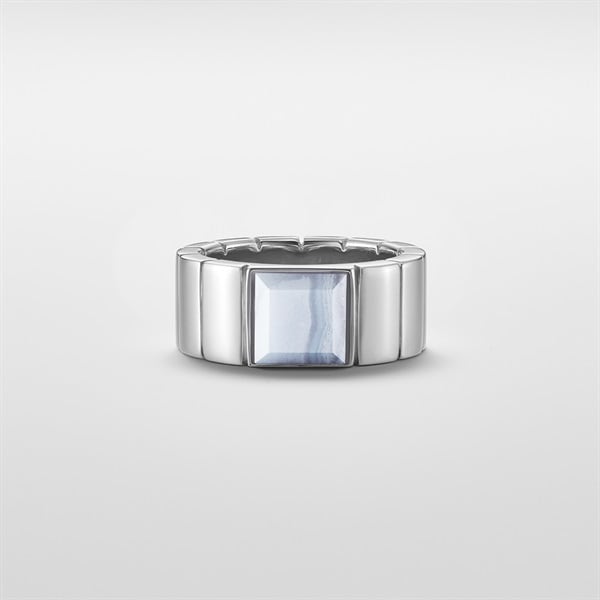 シルバーブルーレースアゲートリング ￥33,000