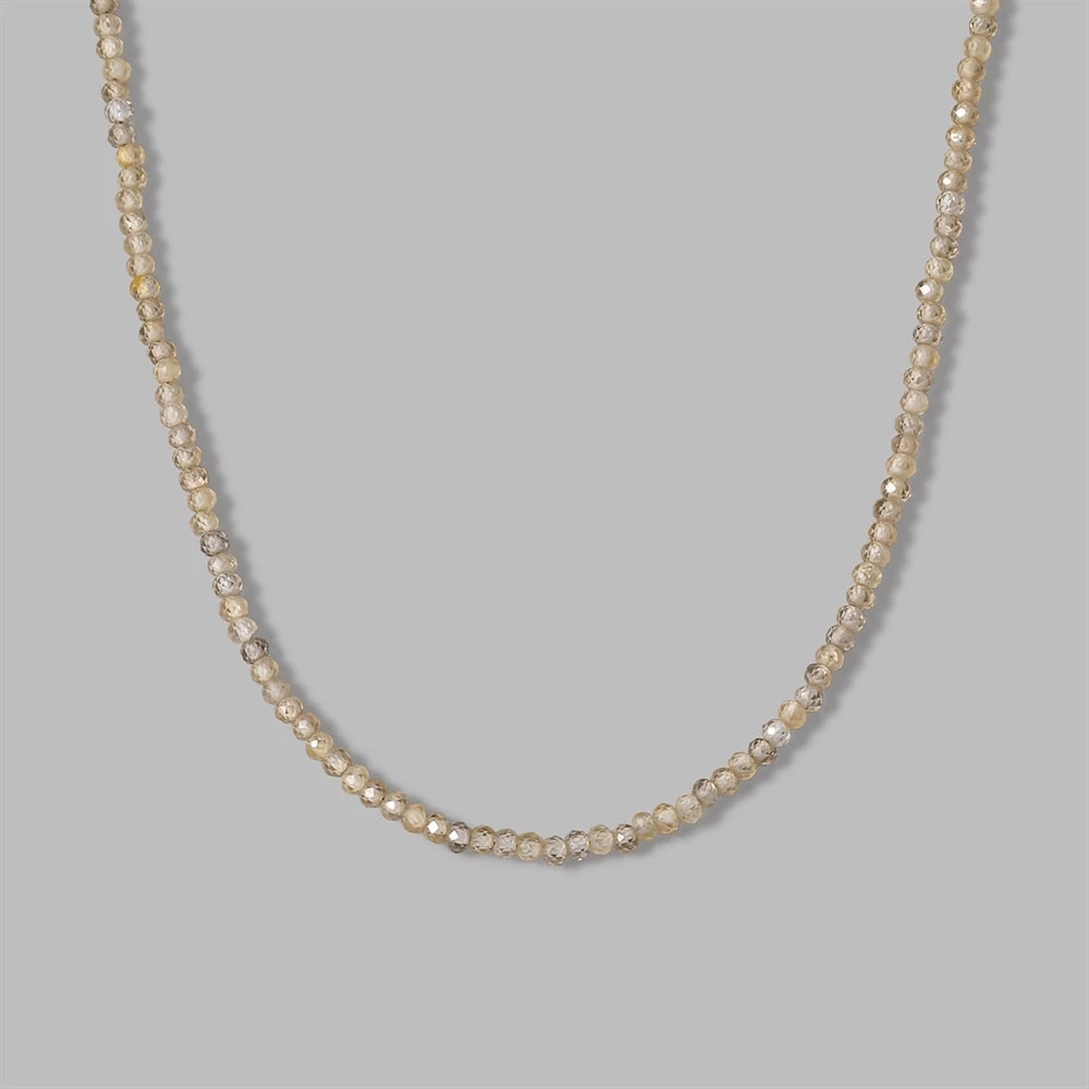 シルバーブラウンジルコンネックレス ¥29,700