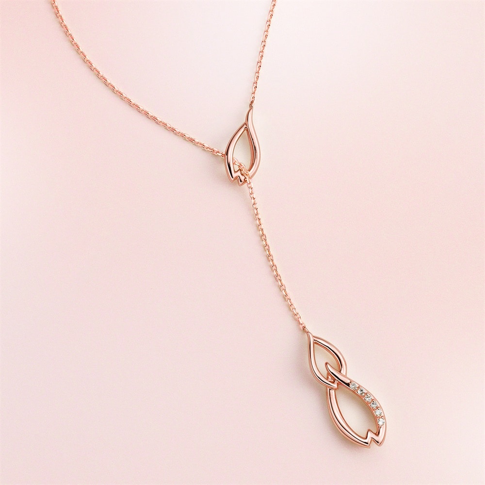 シルバー ホワイトトパーズ ネックレス