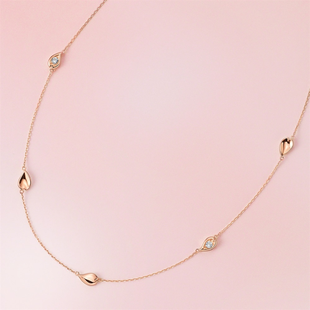 シルバー ホワイトトパーズ ネックレス