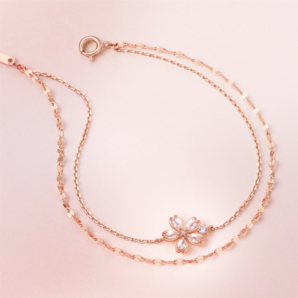 シルバー ローズクォーツ ブレスレット