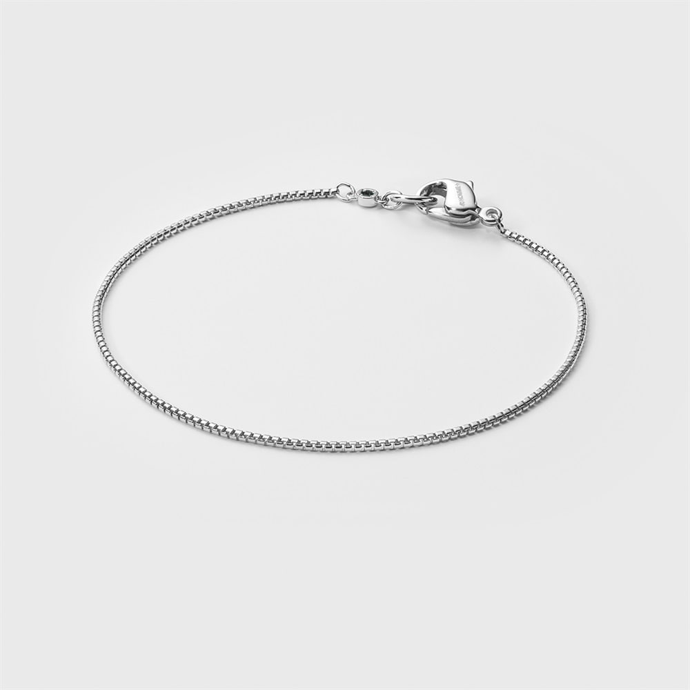 シルバーブラックダイヤモンドブレスレット ￥17,600