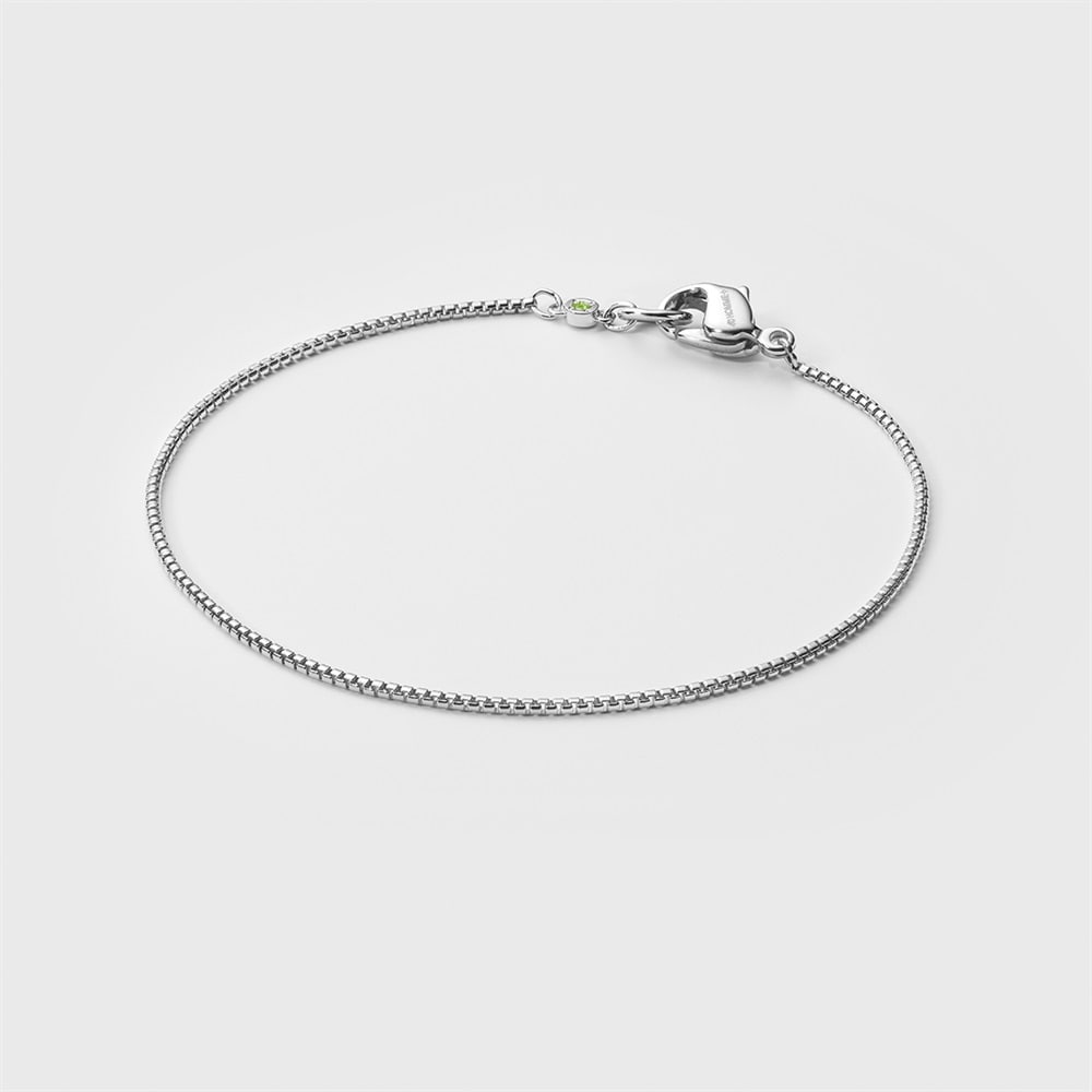 シルバーペリドットブレスレット ￥17,600