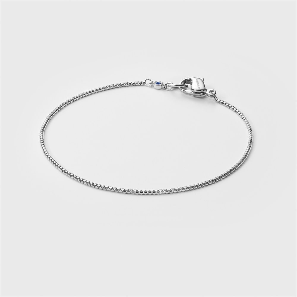 シルバーサファイアブレスレット ￥17,600