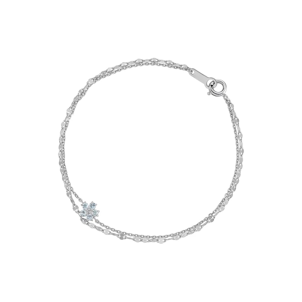 シルバーアクアマリンブレスレット ¥17,600