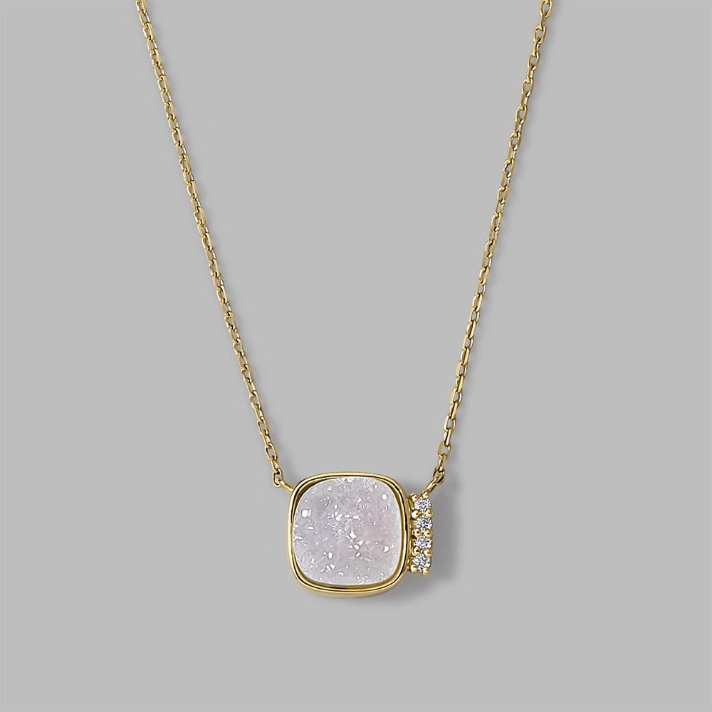 K10イエローゴールドアゲートトパーズネックレス ¥69,300