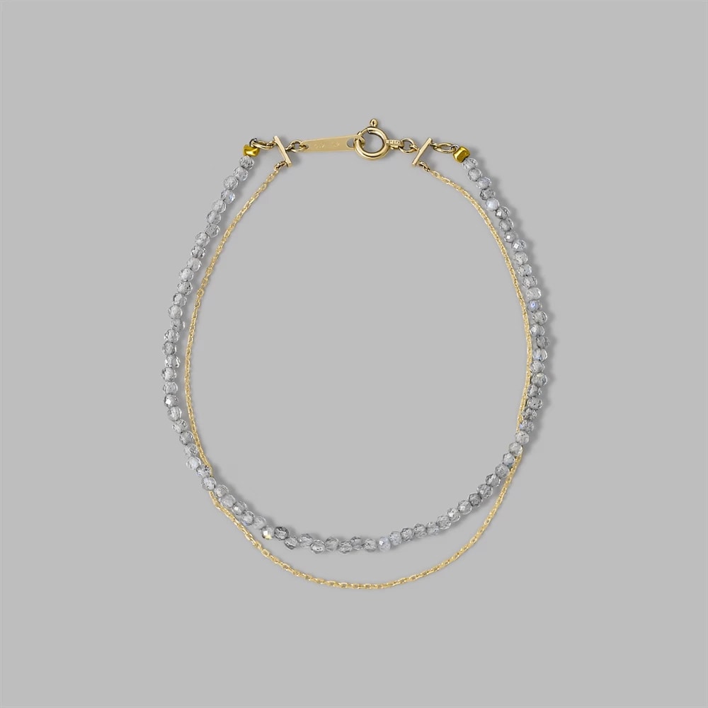 K10イエローゴールドラブラドライトブレスレット ¥46,200