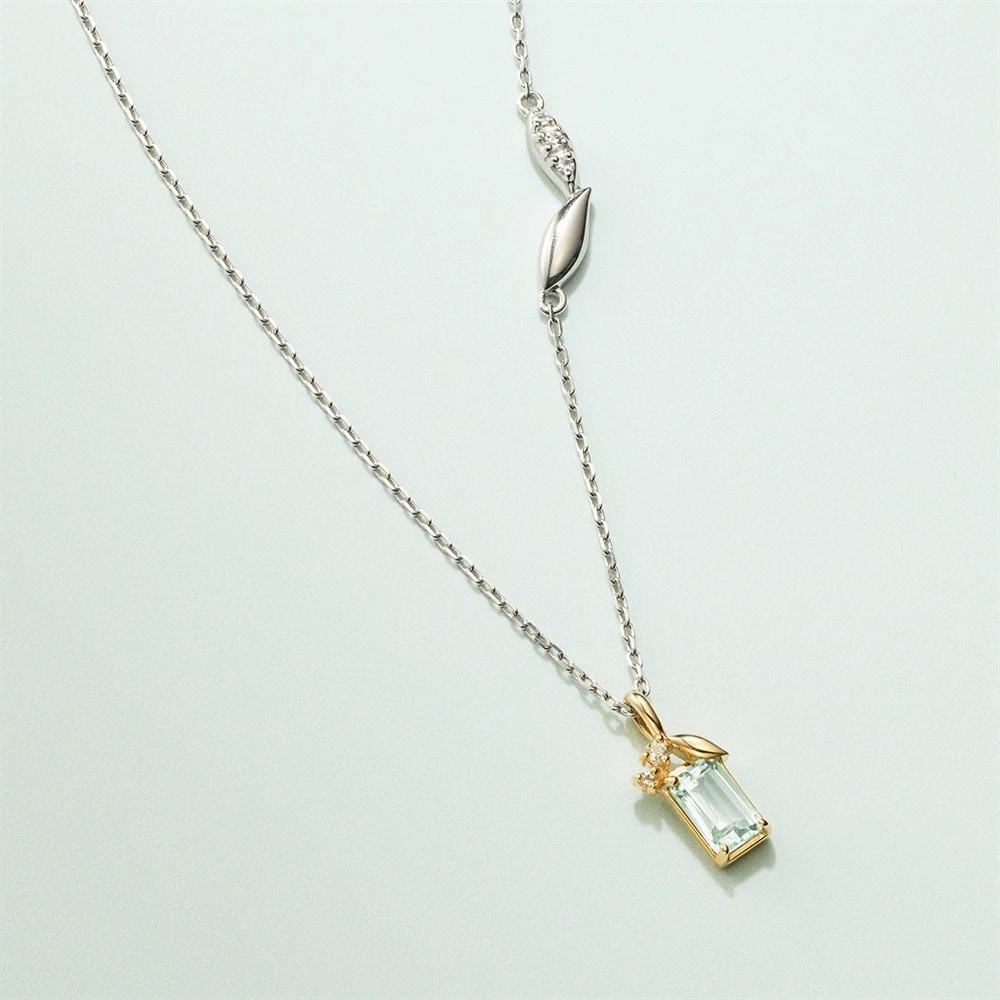シルバー/K10YG ネックレスの商品画像