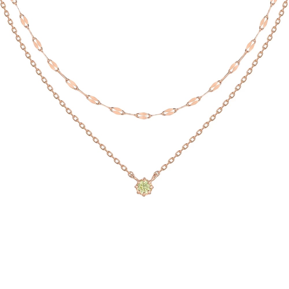 シルバー / ペリドット ネックレス ¥26,400