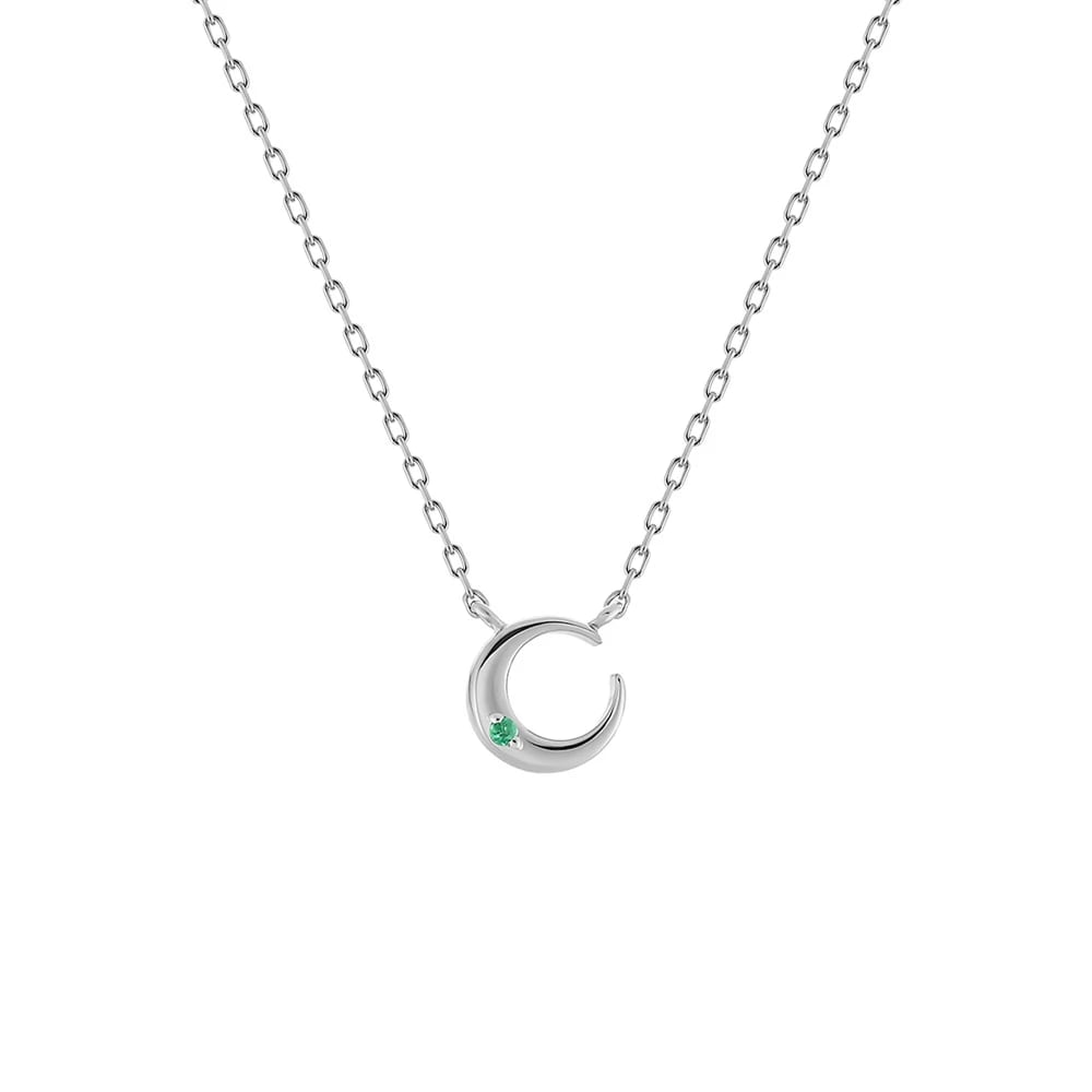 シルバーエメラルドネックレス ¥22,000