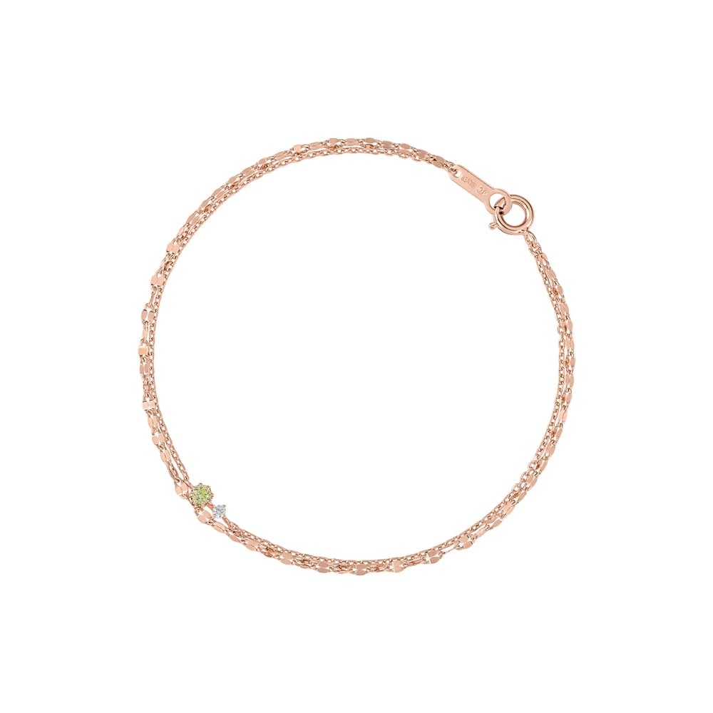 シルバー / ペリドット ブレスレット ¥17,600