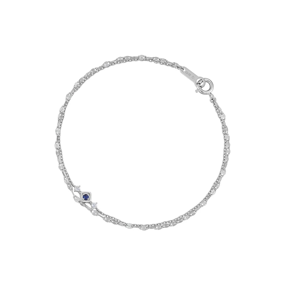シルバーサファイアブレスレット ¥19,800