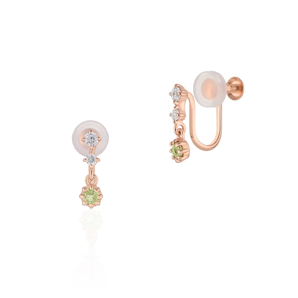 シルバー / ペリドット ピアス ¥19,800