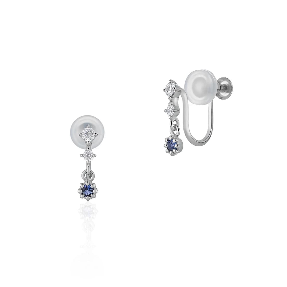 シルバーサファイアピアス ¥22,000