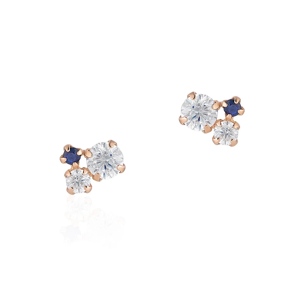 K10PGサファイアピアス ¥26,400