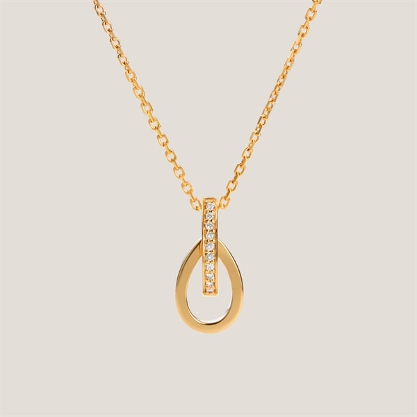 K18イエローゴールドダイヤモンドネックレス ¥319,000