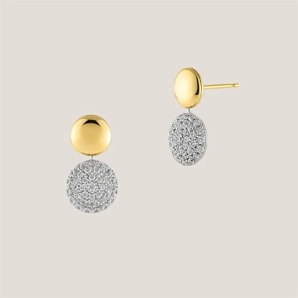 PAVE DE PARIS K18 PIERCED EARRINGS ¥440,000