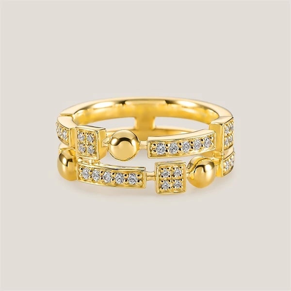 GÉOMÉTRIQUE K18YG RING ¥594,000