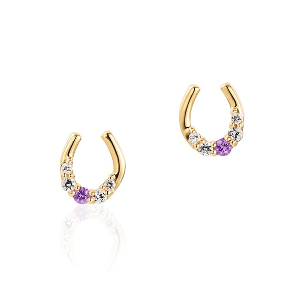 K10イエローゴールドアメシストピアス ¥29,700