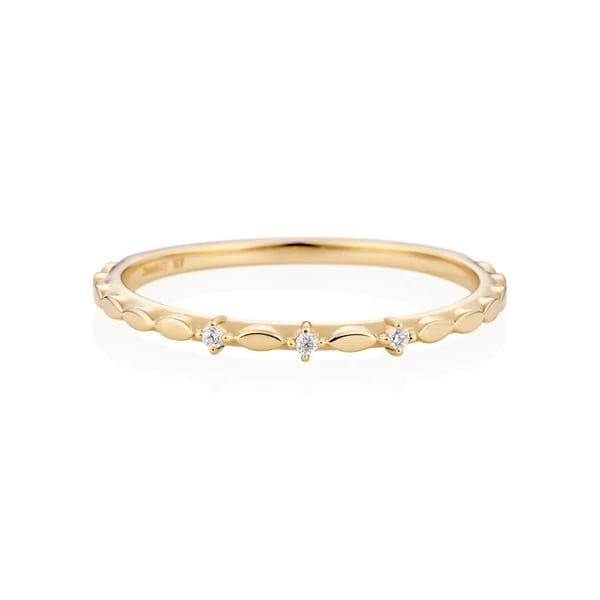 K7イエローゴールドリング ¥27,500