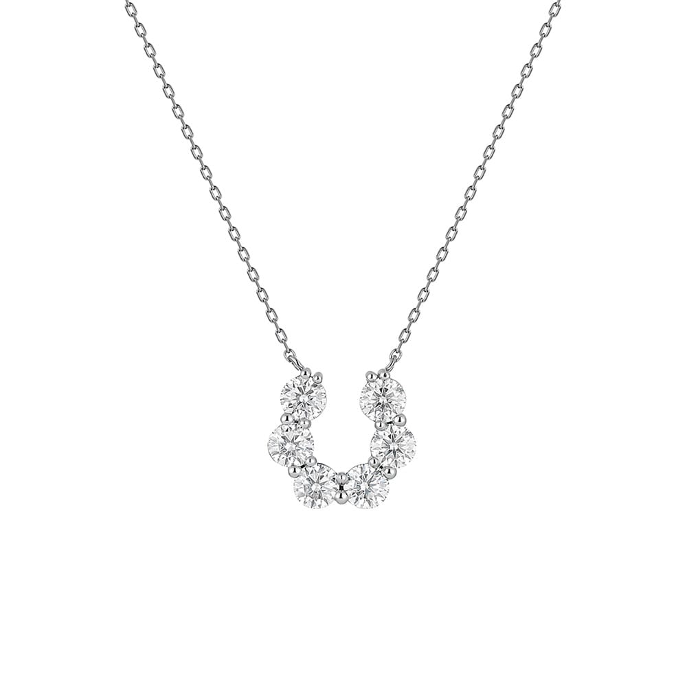 モアサナイトとプラチナネックレス ￥63,800