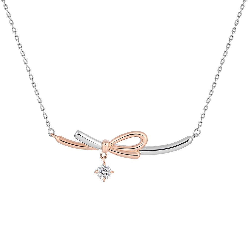 水引モチーフのシルバーネックレス ￥17,600