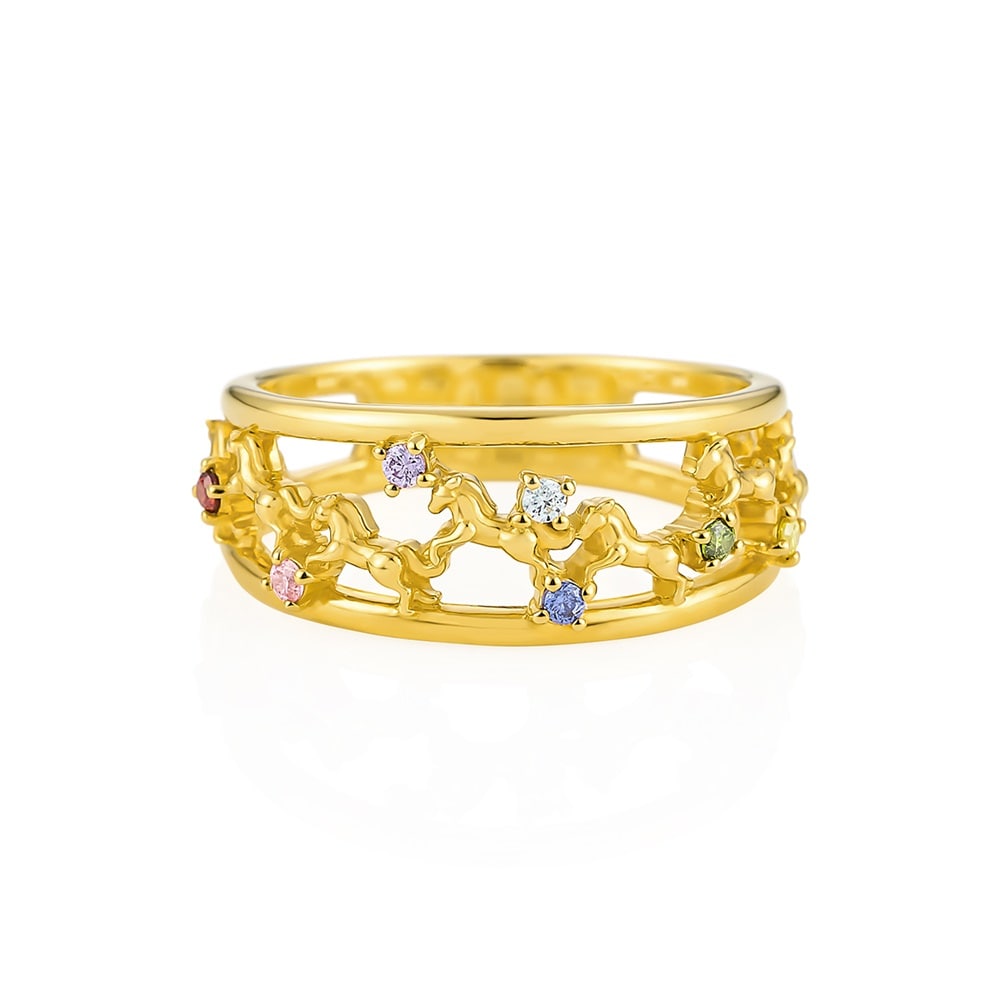 午(ウマ)モチーフのシルバーリング ￥15,400