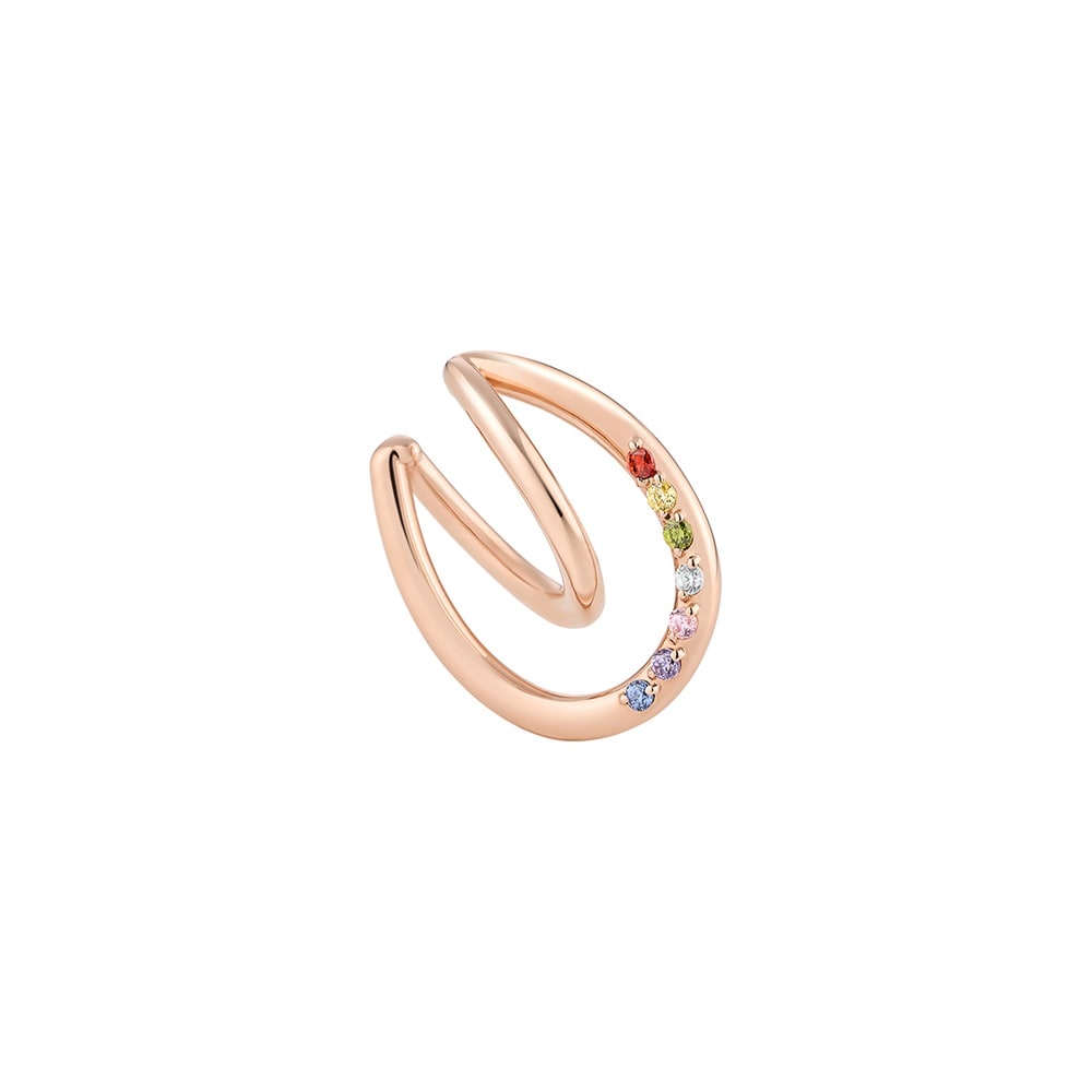 ７色カラーの馬蹄のシルバーイヤーカフ ￥14,300