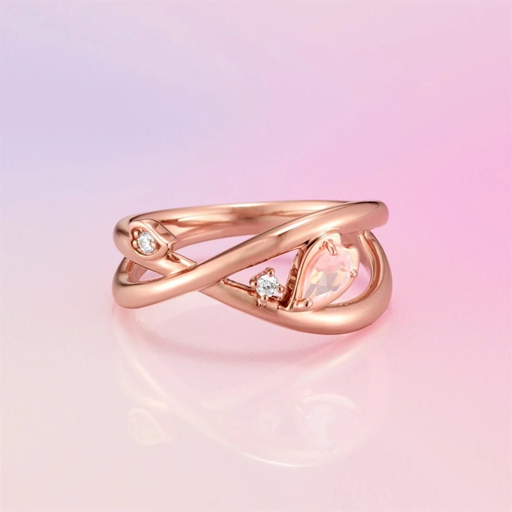 シルバーローズクォーツリング ¥14,300