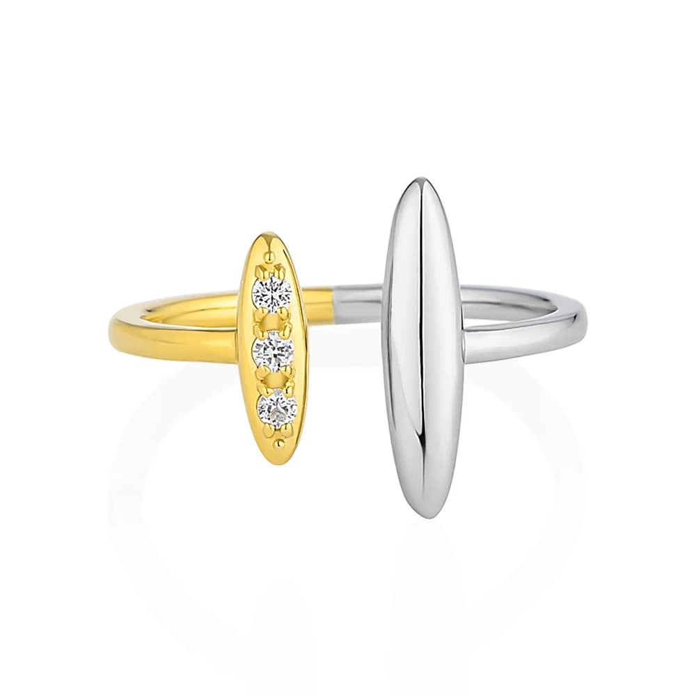 シルバーホワイトトパーズリング ¥15,400