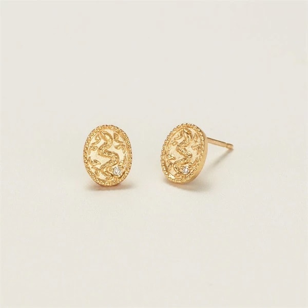 K10イエローゴールド ピアス ¥39,600