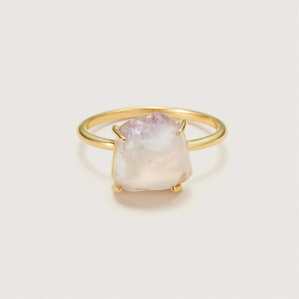 K10イエローゴールドアゲートリング ¥103,400