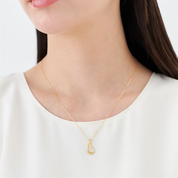 【4℃】K18イエローゴールド ネックレス 約0.1ct K18イエローゴールド ネックレス | 112341123004 | 【公式】4