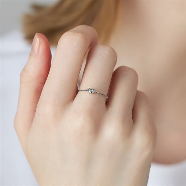 プラチナ チェーンリング | 112533345003 | 【公式】4℃ HOMME+