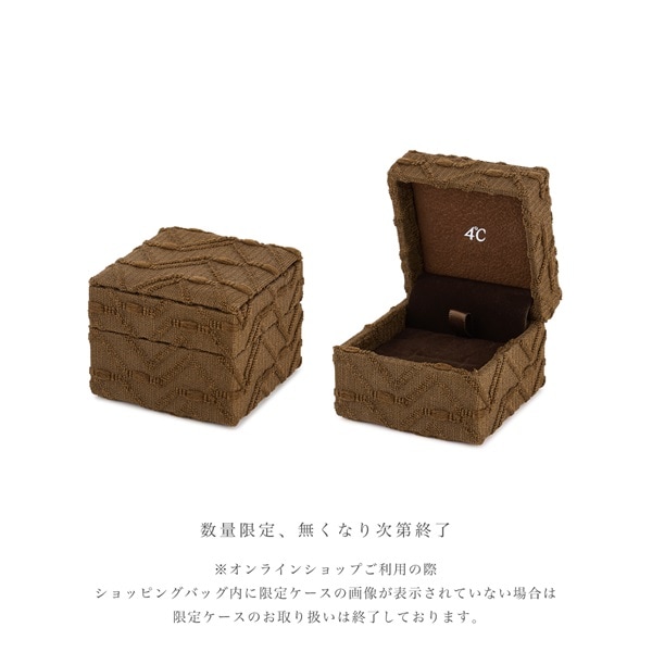 ☆オルゴールケース付☆4℃ ネックレス　箱・ショップ袋有り 名入れ】揺れる誕生石ネックレス&オルゴールケースセット