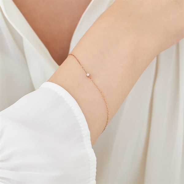 K18 ピンクゴールド ブレスレット（約4.0g）ホールマーク K18 ピンクゴールド ブレスレット（約4.0g）ホールマーク K18ピンク