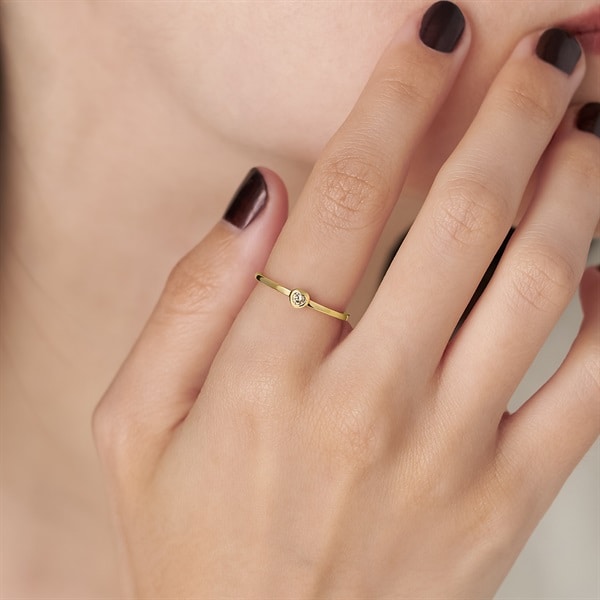 Canal ４℃ K10イエローゴールド リング 9号 ダイヤモンド K10イエローゴールド リング | 152246043001 | 【公式】Canal4