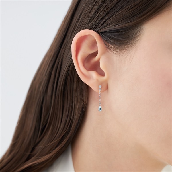 K10ホワイトゴールド ピアス | 112546153207 | 【公式】4℃ジュエリー