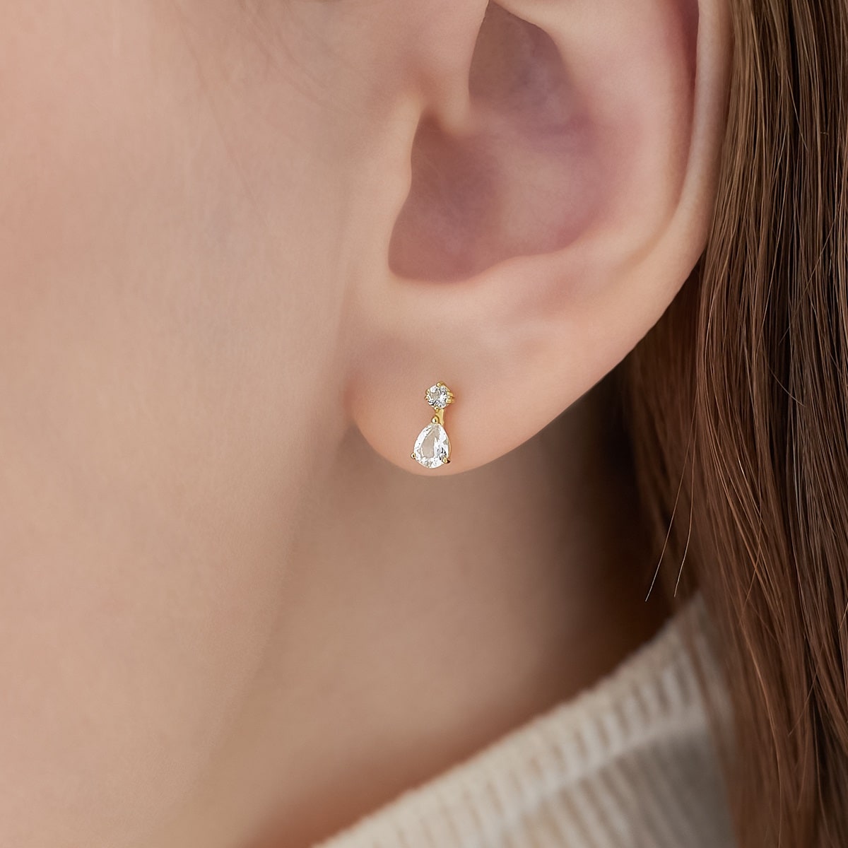 K10イエローゴールド ピアス | 112546653004 | 【公式】4℃ジュエリー