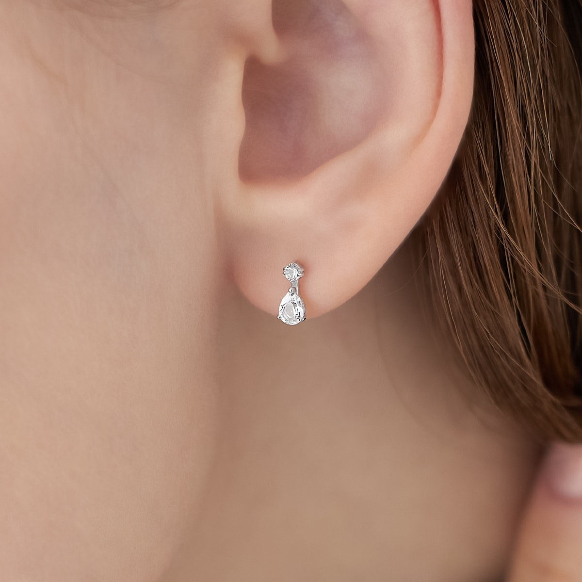 K10ホワイトゴールド ピアス | 112546653201 | 【公式】4℃ジュエリー