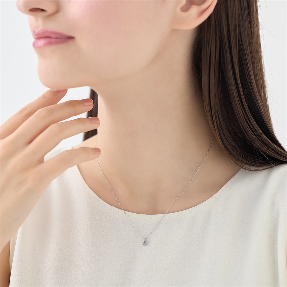 K10ホワイトゴールド ネックレス | 112616723202 | 【公式】4