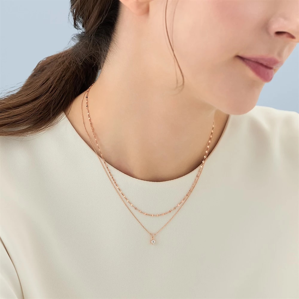 シルバー 2本セットネックレスの商品画像（2枚目）
