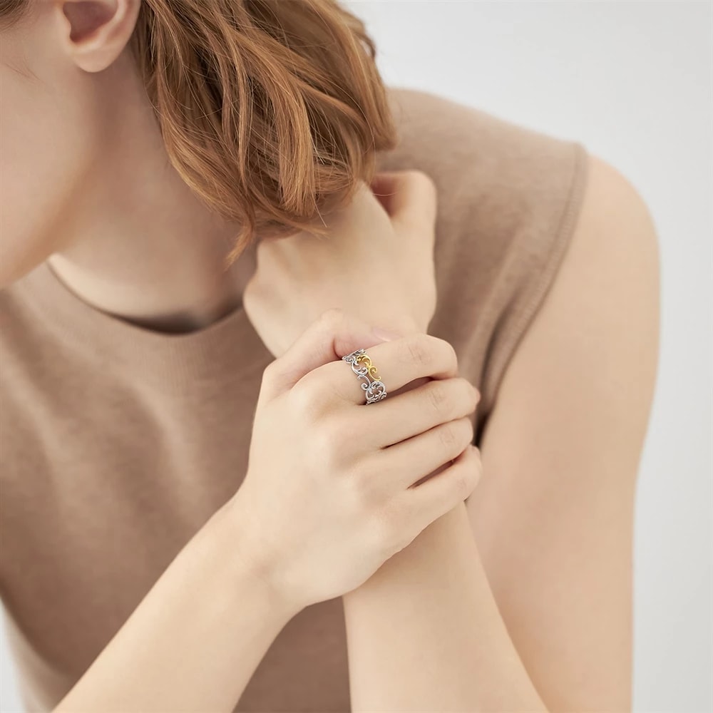 シルバーリング 着用イメージ