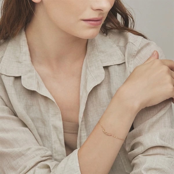 K10イエローゴールド ブレスレット ¥30,800