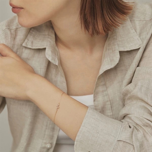 K10イエローゴールド ブレスレット ¥33,000