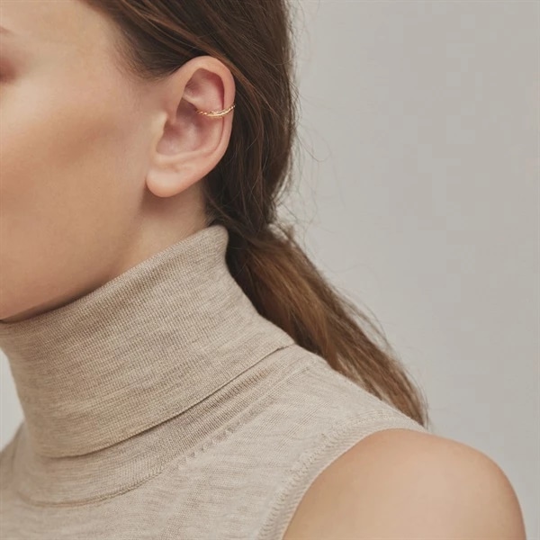 K10イエローゴールド カフリング ¥19,800