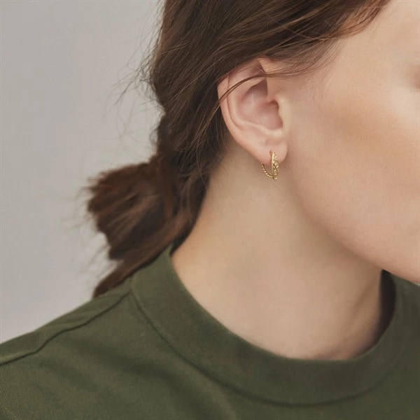 K10イエローゴールド ピアス ¥35,200